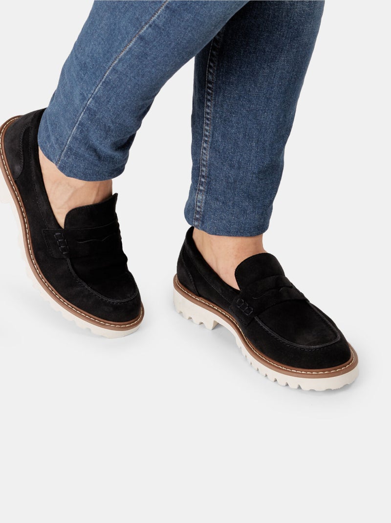 Mocassins Bata Red Label Bleu - Kiabi