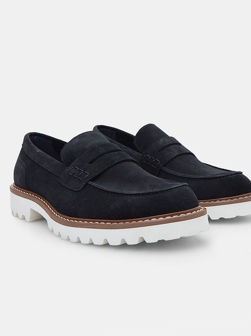 Mocassins Bata Red Label Bleu - Kiabi