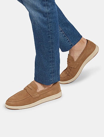 Mocassins Bata Red Label en cuir velours