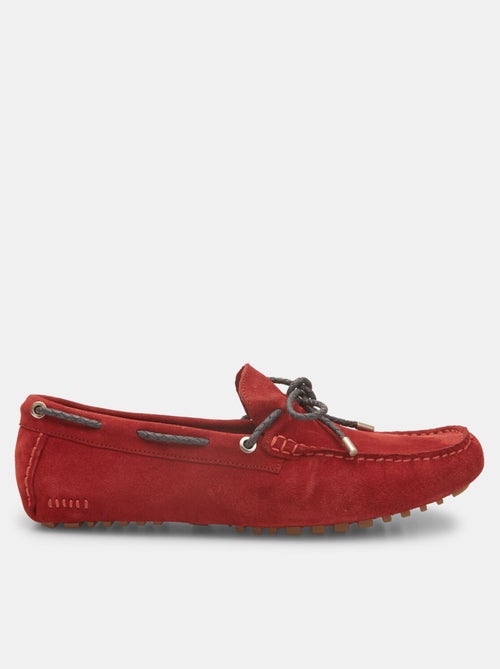Mocassins Bata Red Label en cuir velours - Kiabi