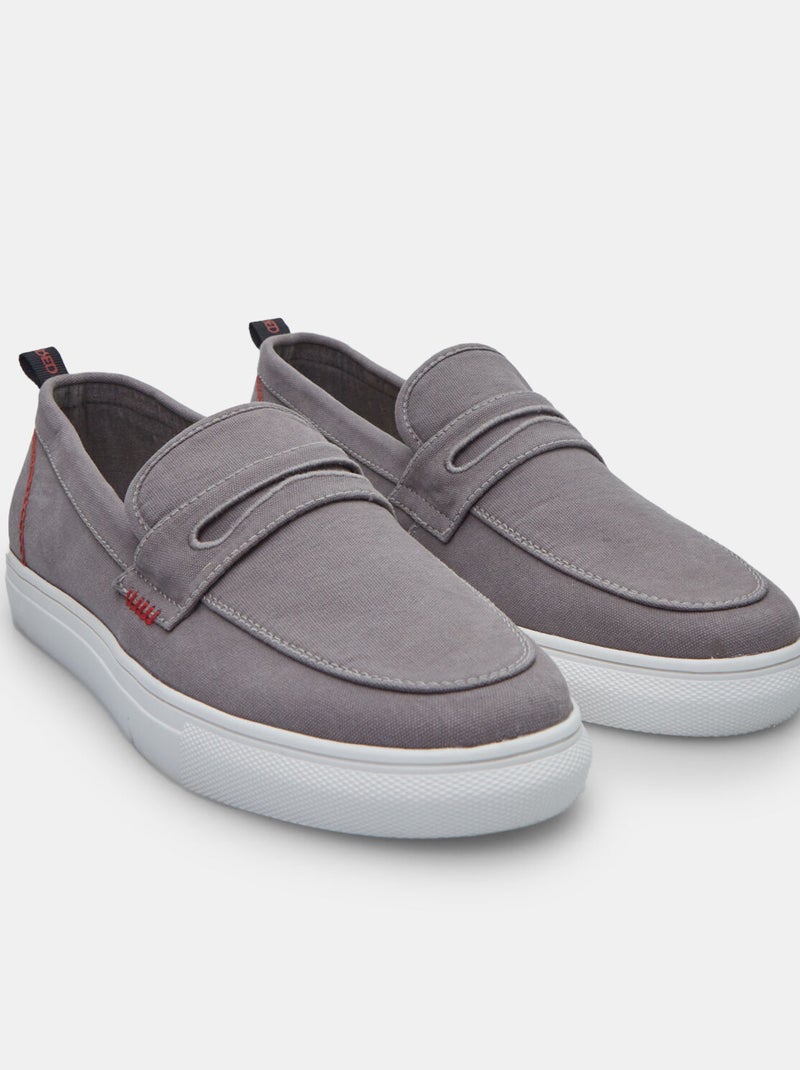 Mocassins Bata Red Label Gris - Kiabi