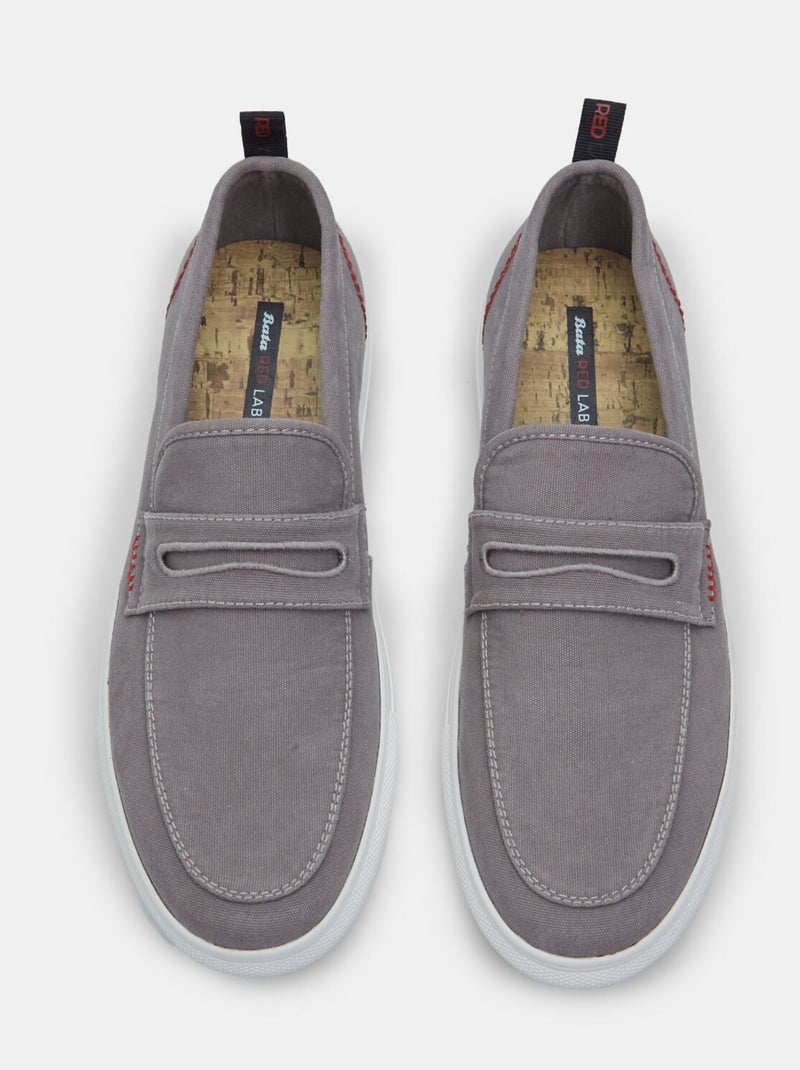 Mocassins Bata Red Label Gris - Kiabi