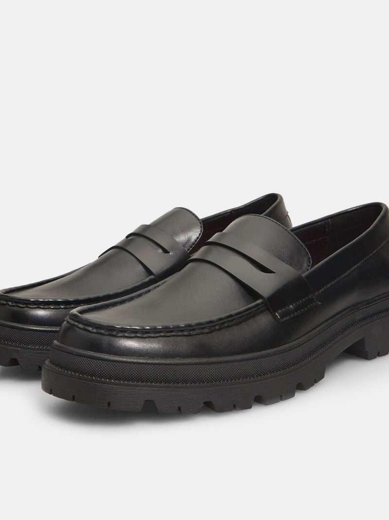 Mocassins Bata Red Label Noir - Kiabi