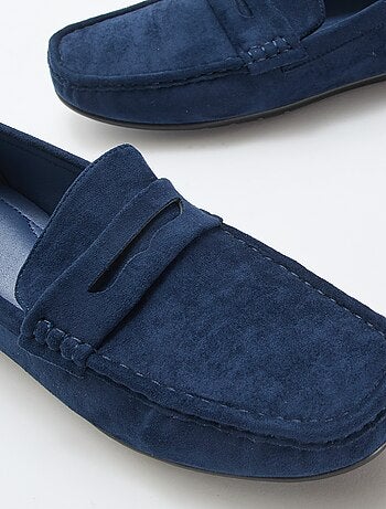 Mocassins bateau effet suédine