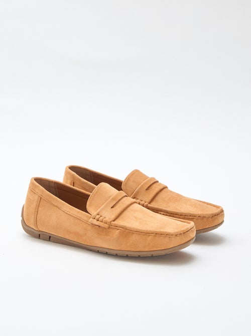 Mocassins bateau effet suédine - Kiabi