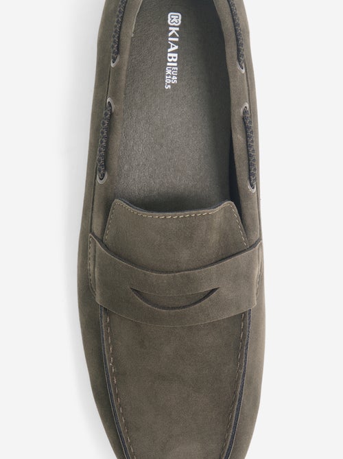 Mocassins bateau en suédine - Kiabi