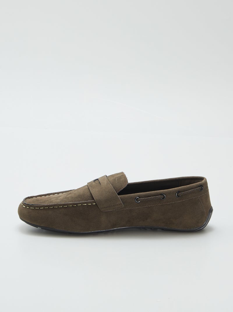 Mocassins bateau Kaki - Kiabi