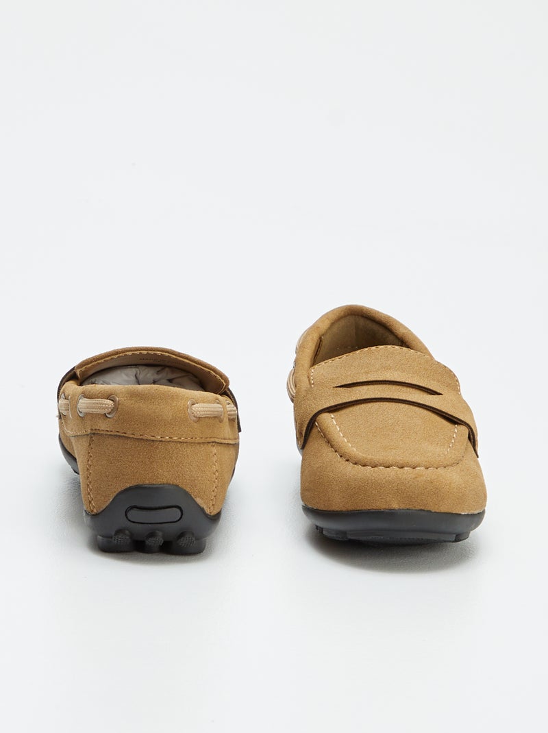 Mocassins bateaux unis Marron - Kiabi