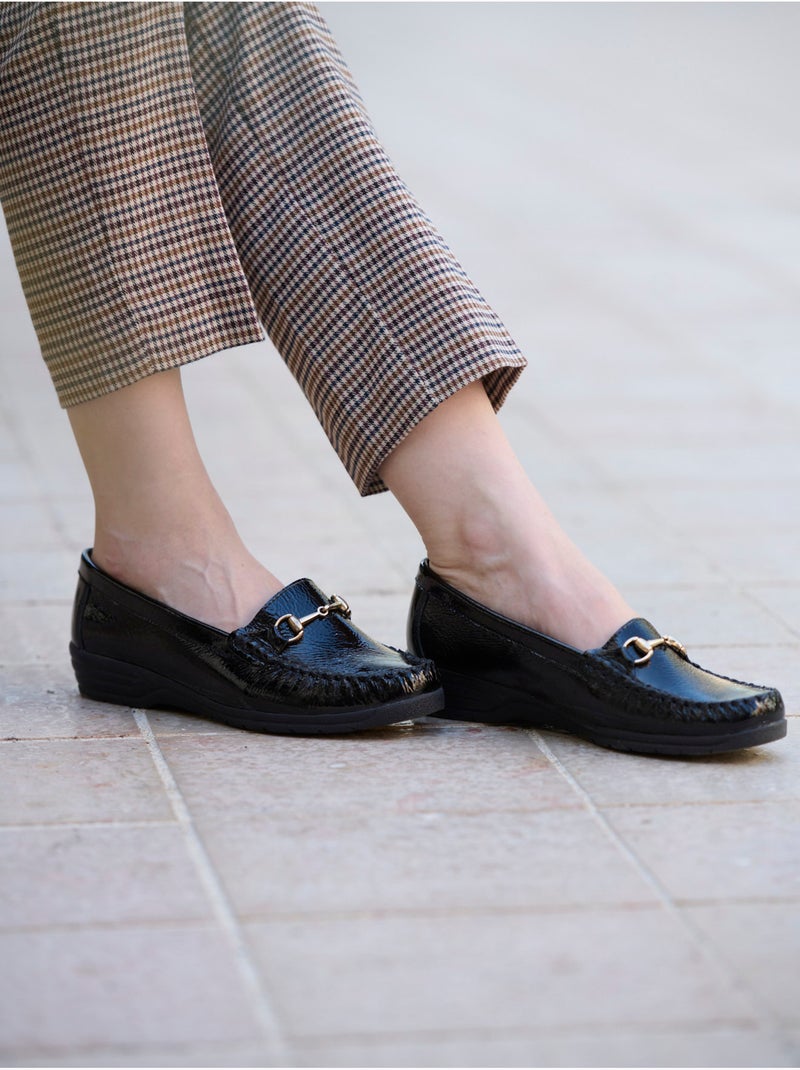 Mocassins boucle étrier - PEDICONFORT Noir - Kiabi