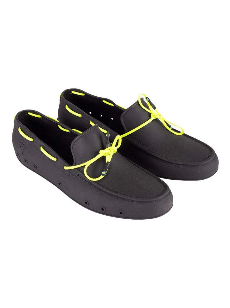 Mocassins CATAMARA FLUO Cacatoès Noir Jaune - Kiabi