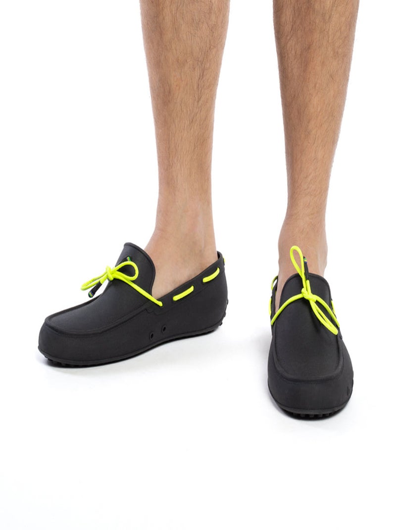 Mocassins Catamara Fluo Cacatoès Noir Jaune - Kiabi