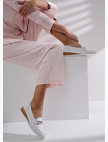 Mocassins chaîne largeur confort compensés - Afibel