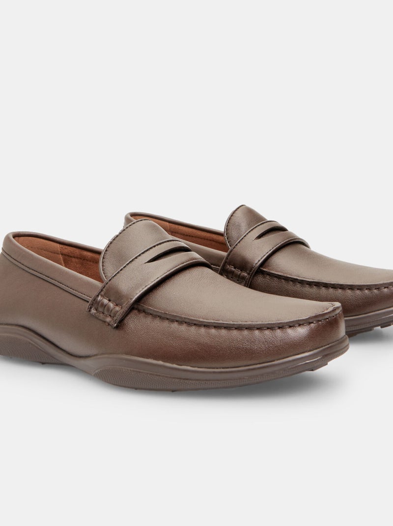 Mocassins Comfit BATA Marron - Kiabi