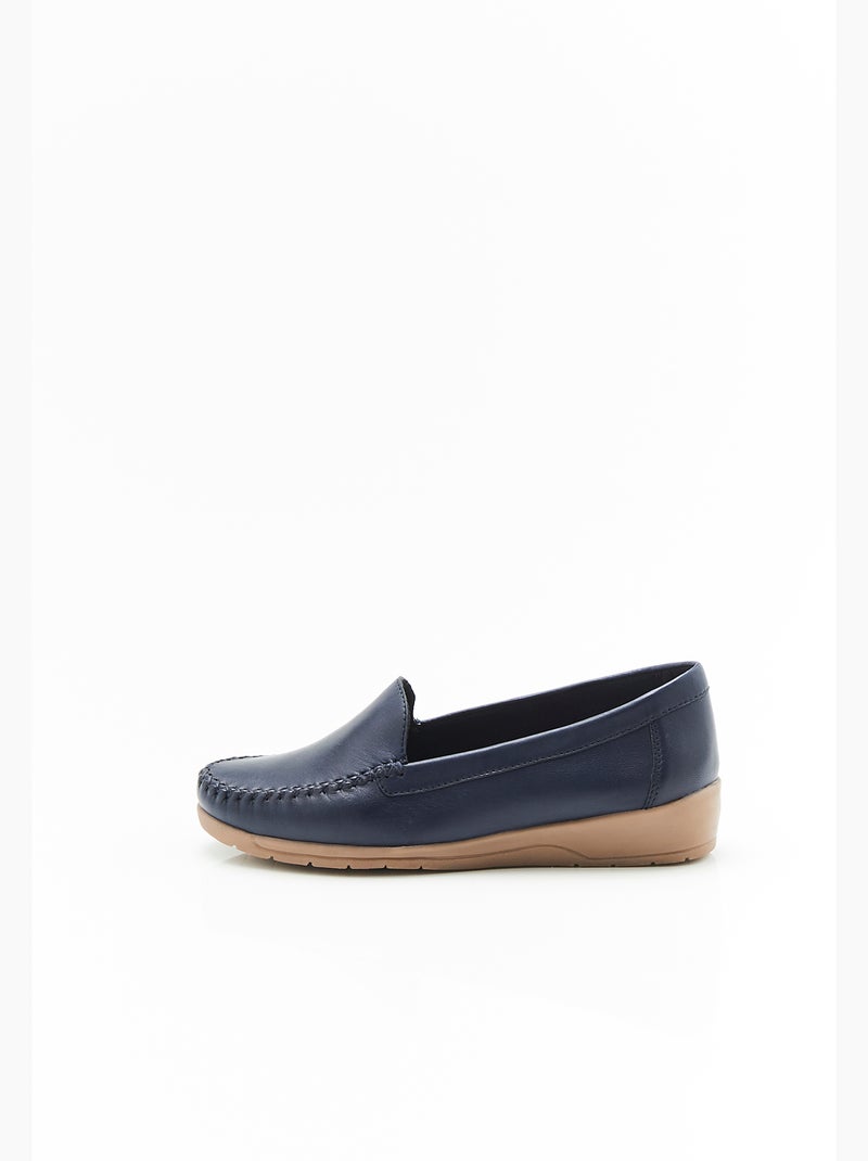 Mocassins compensés Amortyl - Damart Bleu - Kiabi