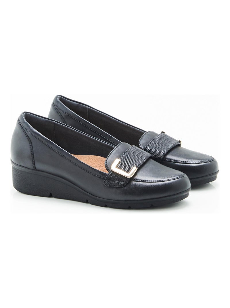 Mocassins compensés Amortyl - Damart Noir - Kiabi