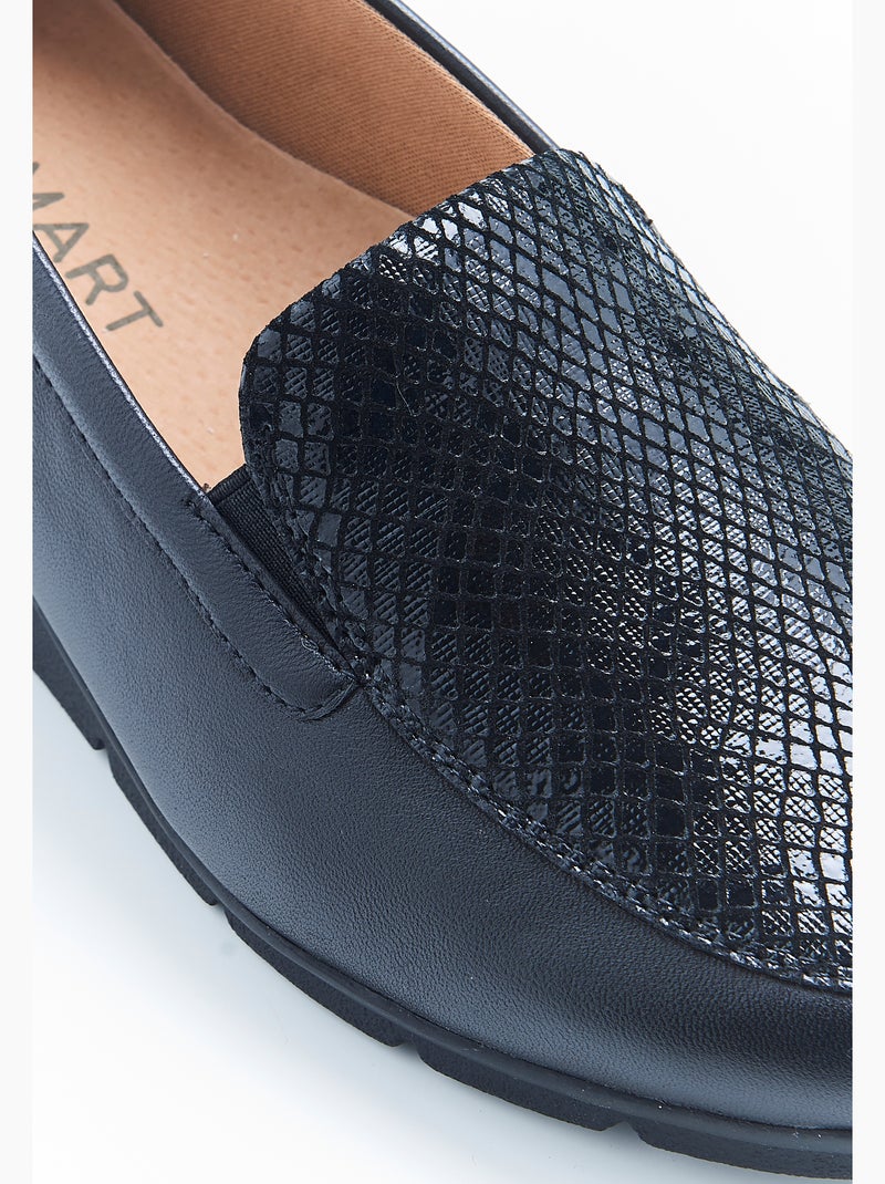 Mocassins compensés Amortyl - Damart Noir - Kiabi