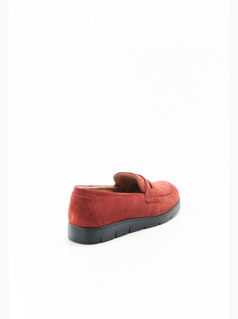 Mocassins compensés Amortyl - Damart Rouge - Kiabi