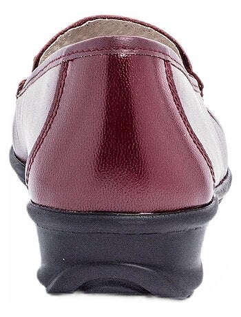Mocassins compensés cuir patte frangée - Afibel