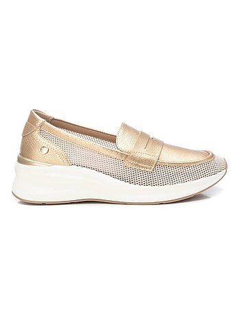 Mocassins compensés femme