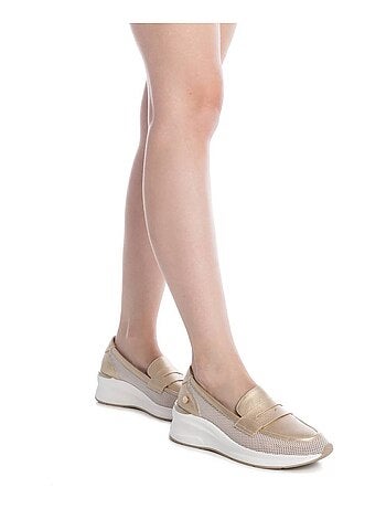 Mocassins compensés femme