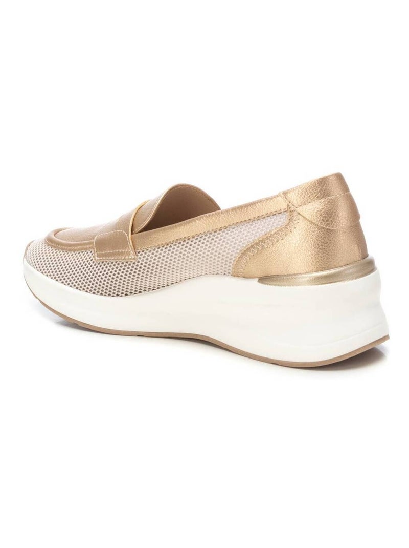Mocassins compensés femme Doré/or - Kiabi