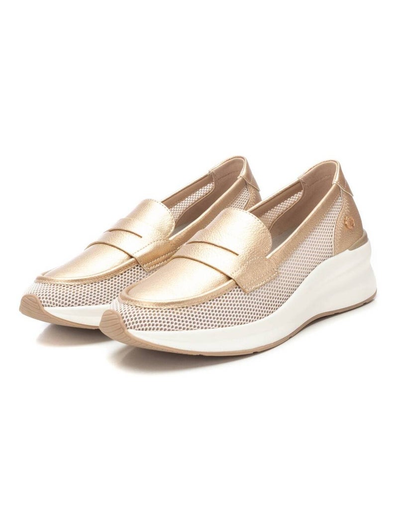 Mocassins compensés femme Doré/or - Kiabi