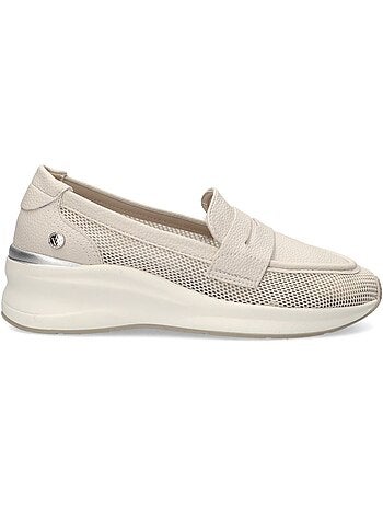 Mocassins compensés femme