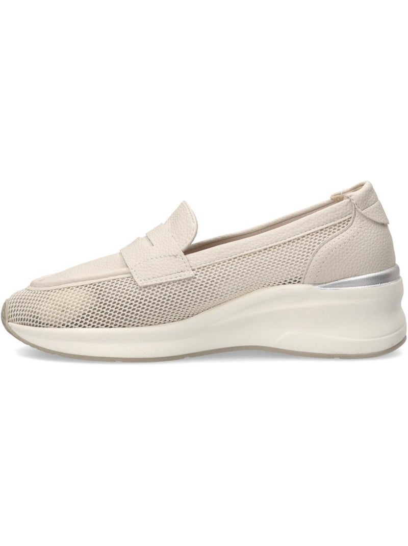 Mocassins compensés femme Gris perle - Kiabi