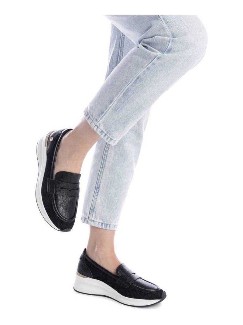 Mocassins compensés femme Noir - Kiabi