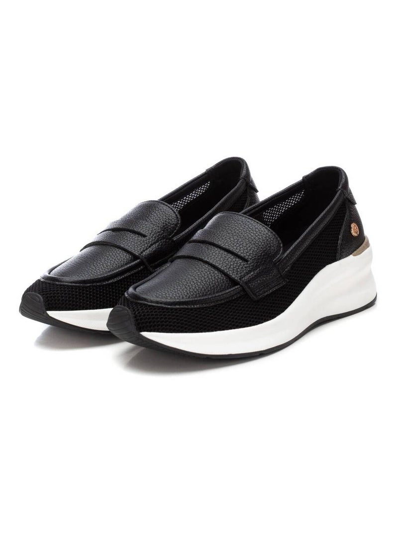 Mocassins compensés femme Noir - Kiabi