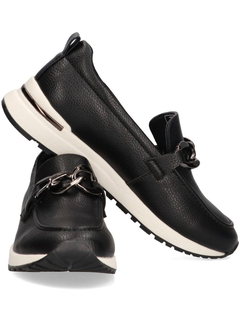 Mocassins compensés femme Noir - Kiabi