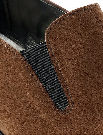 Mocassins compensés largeur confort élastiqués - Afibel