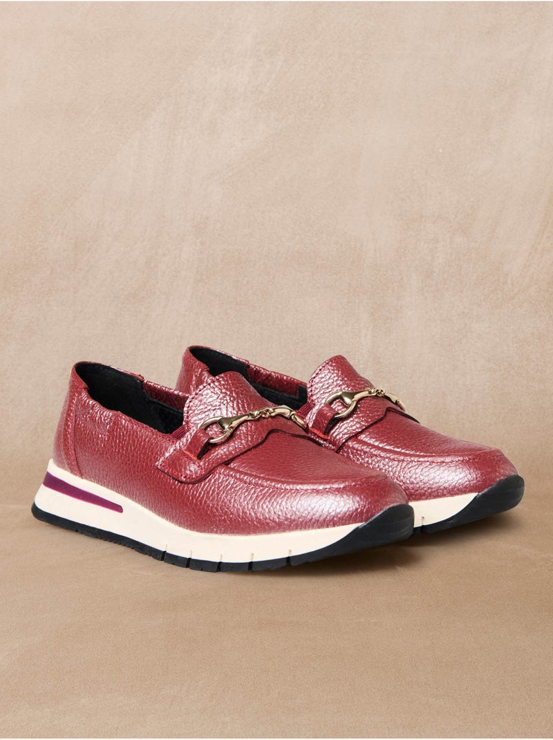 Mocassins compensés semelle amovible - PEDICONFORT Bordeaux - Kiabi