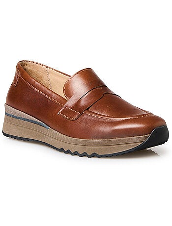Mocassins compensés semelle amovible - PEDICONFORT