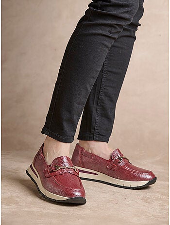 Mocassins compensés semelle amovible