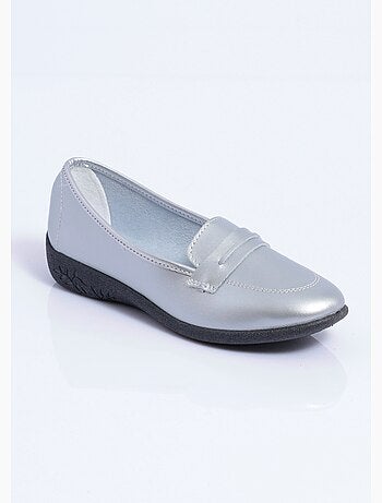 Mocassins compensés souples cuir irrisé - Afibel