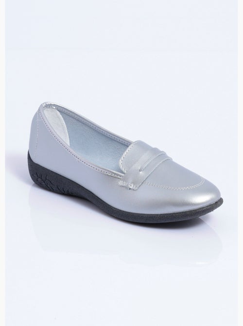 Mocassins compensés souples cuir irrisé - Afibel - Kiabi Mocassins compensés souples cuir irrisé - Afibel - Kiabi