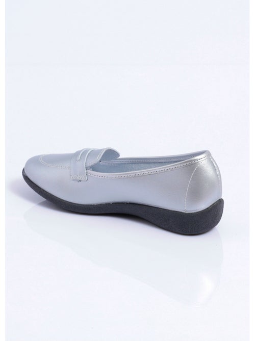 Mocassins compensés souples cuir irrisé - Afibel - Kiabi Mocassins compensés souples cuir irrisé - Afibel - Kiabi