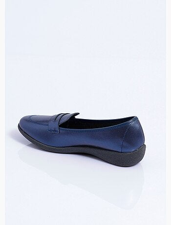 Mocassins compensés souples cuir irrisé - Afibel