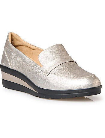 Mocassins compensés talon 4,5 cm - PEDICONFORT