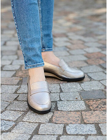 Mocassins compensés talon 4,5 cm - PEDICONFORT