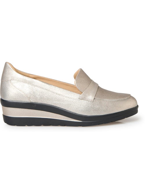 Mocassins compensés talon 4,5 cm - PEDICONFORT - Kiabi