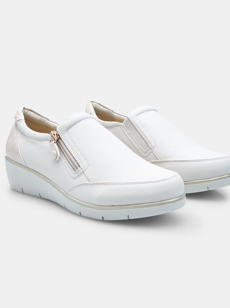 Mocassins Confort BATA COMFIT Blanc - Kiabi