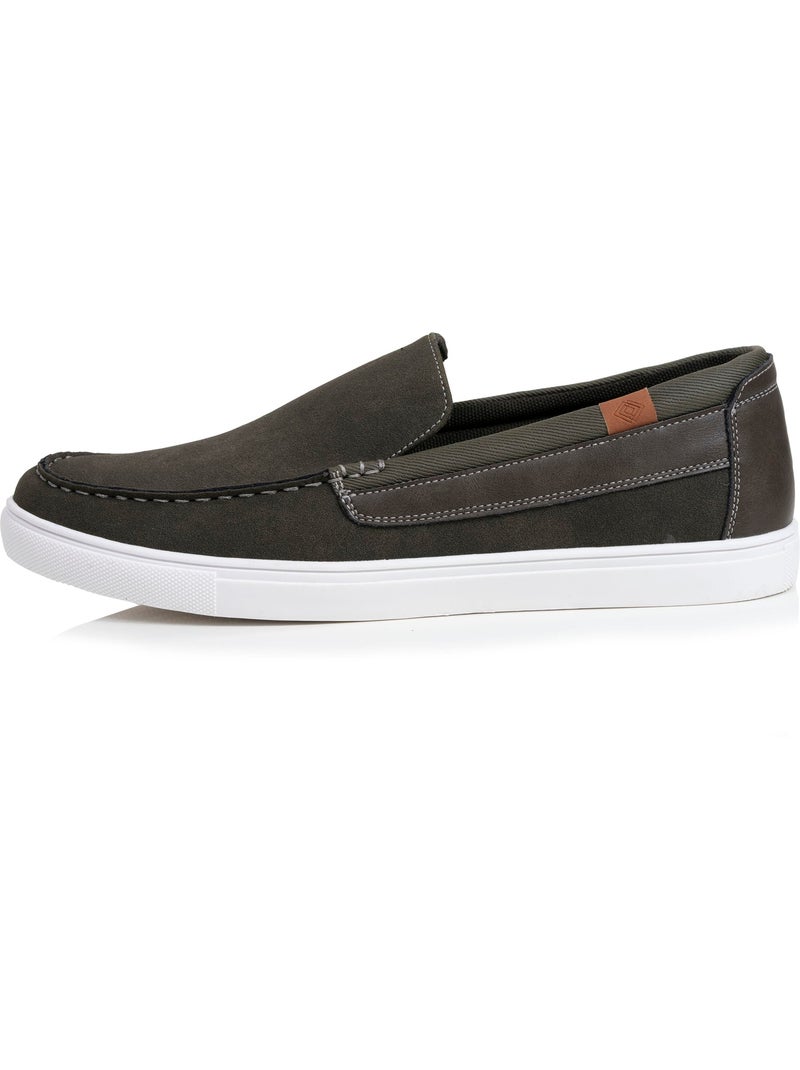 Mocassins confortable, souple, semelle à mémoire forme et facile à enfiler  Isotoner Kaki - Kiabi