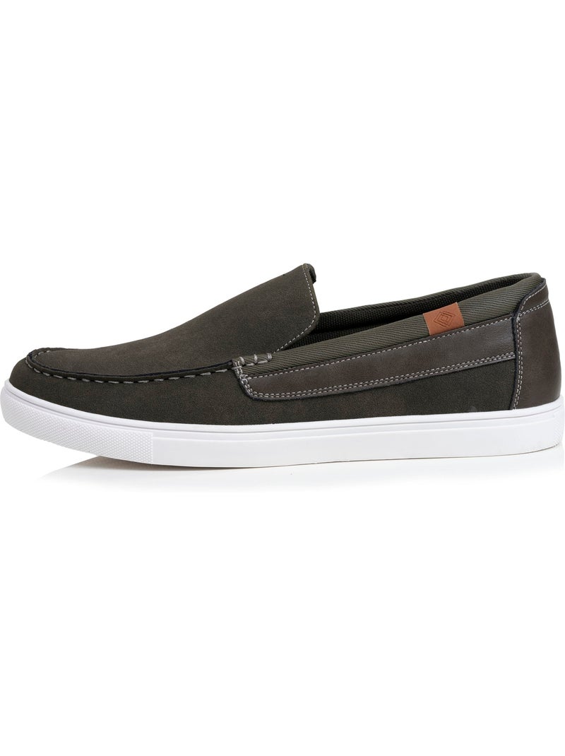 Mocassins confortable, souple, semelle à mémoire forme et facile à enfiler Kaki - Kiabi