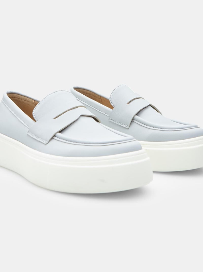 Mocassins  confortables Bata Bleu - Kiabi
