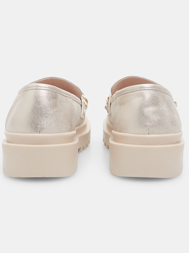 Mocassins confortables BATA Doré/or - Kiabi