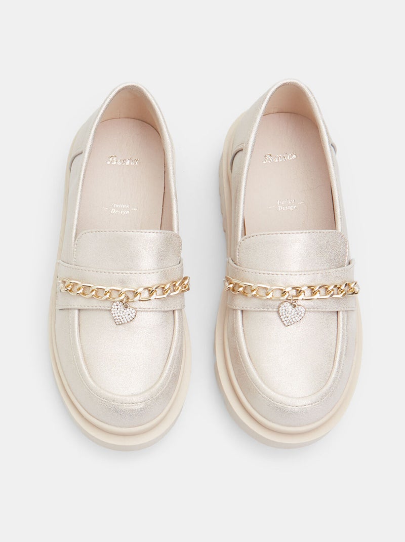 Mocassins confortables BATA Doré/or - Kiabi