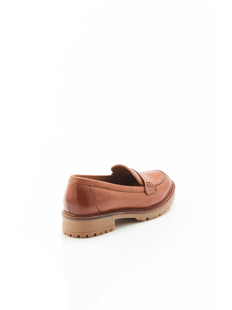 Mocassins crantés Amortyl - Damart Marron - Kiabi