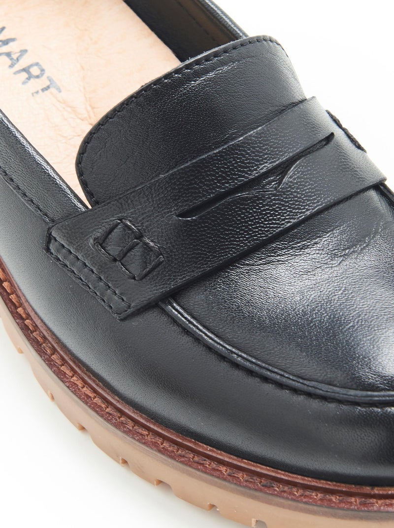Mocassins crantés Amortyl - Damart Noir - Kiabi